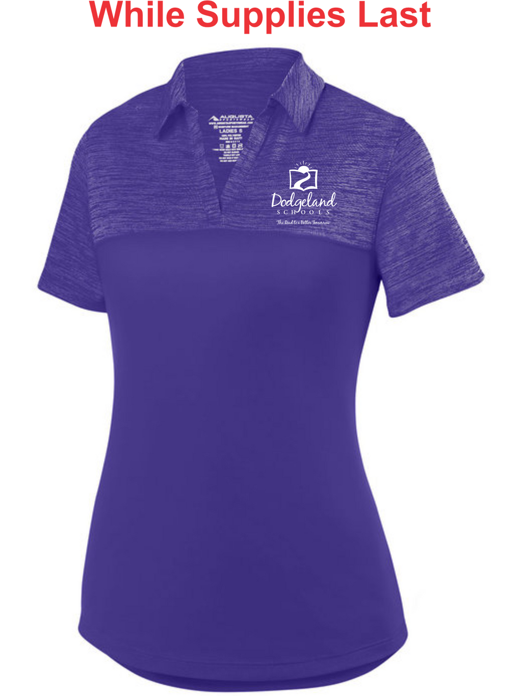 Dodgeland Ladies Augusta Sportswear Adult Shadow Tonal Heather Polo