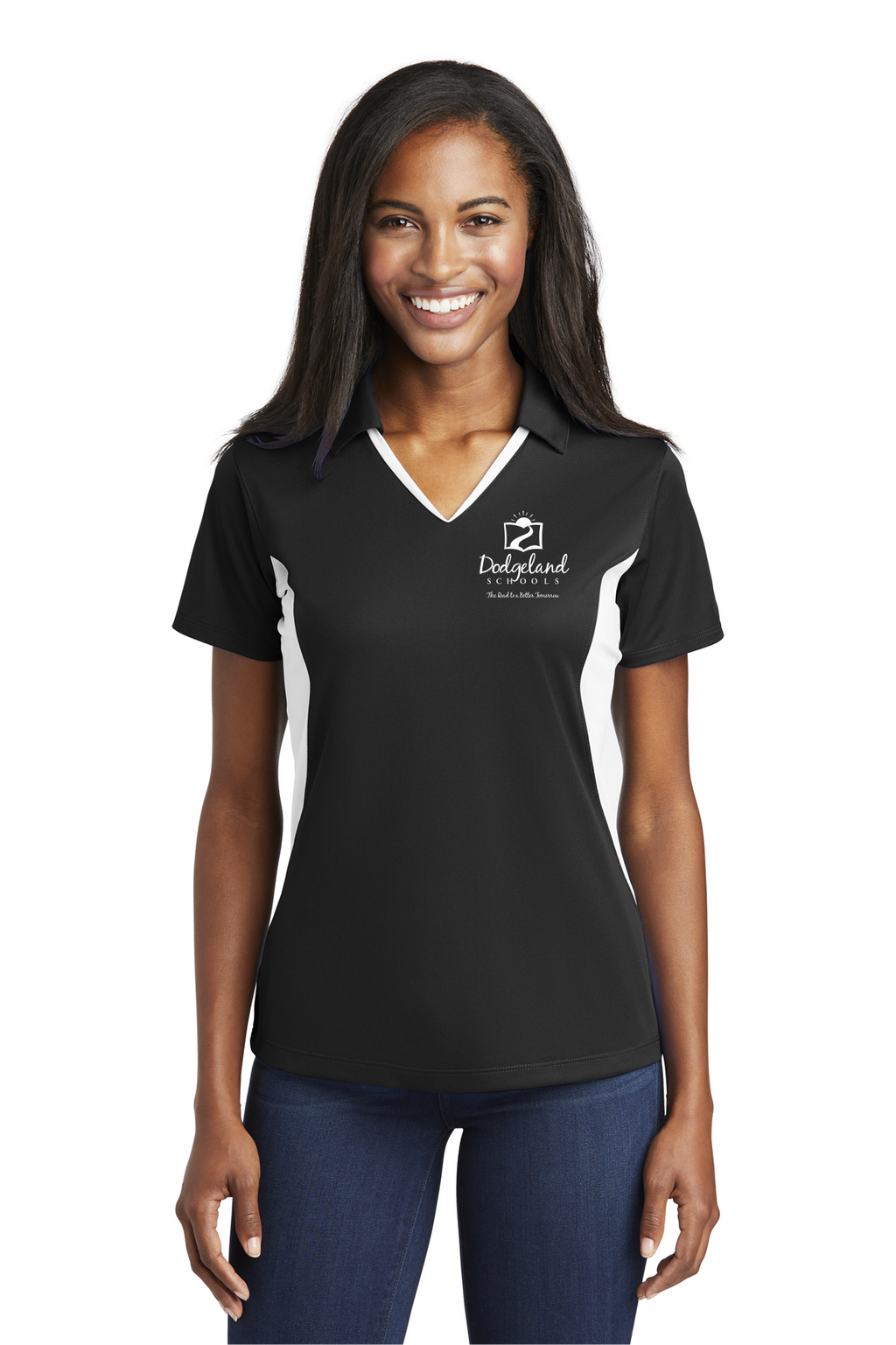 Dodgeland Ladies Sport-Tek® Side Blocked Micropique Sport-Wick® Polo