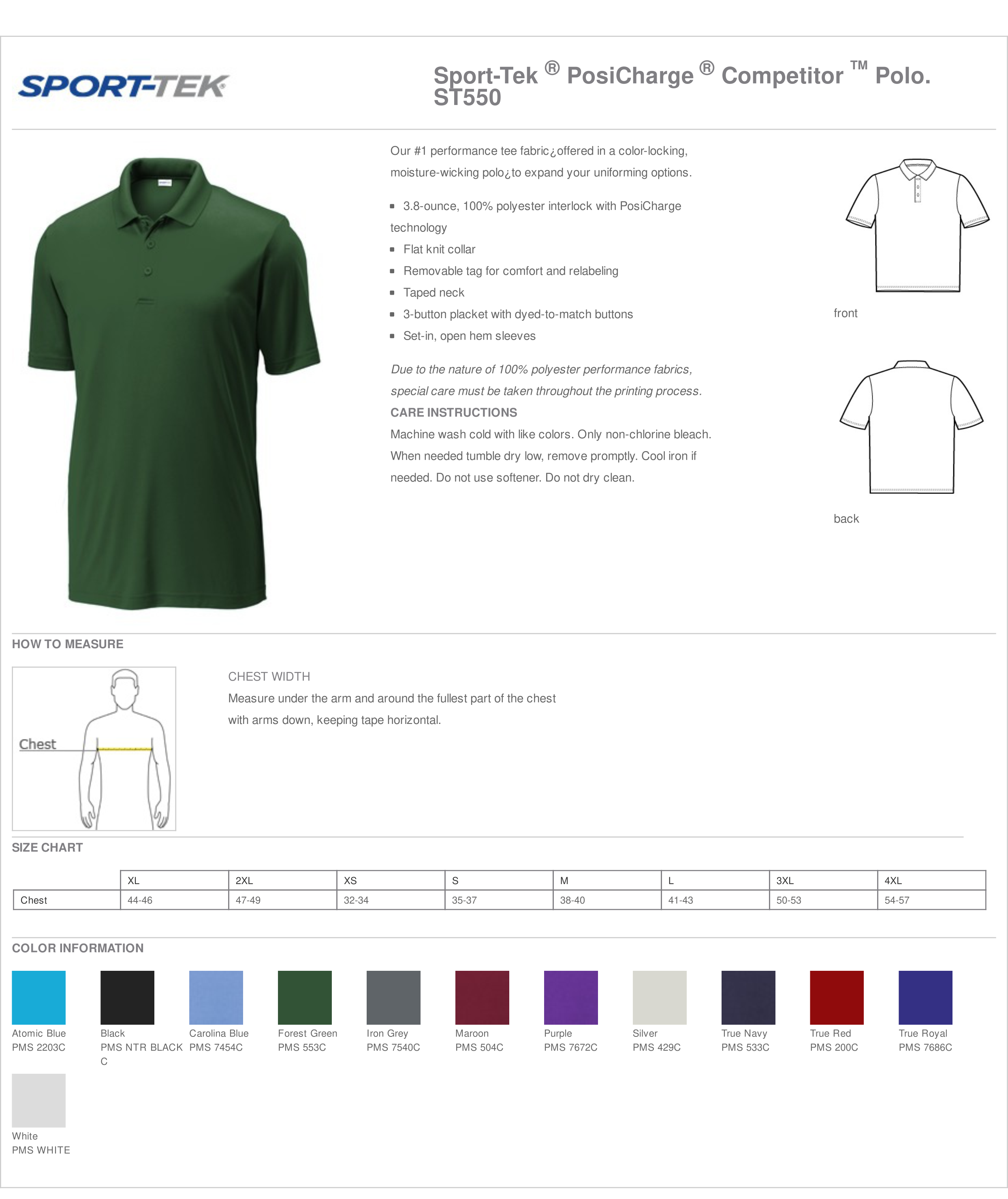 Dodgeland Sport-Tek ® PosiCharge ® Competitor ™ Polo